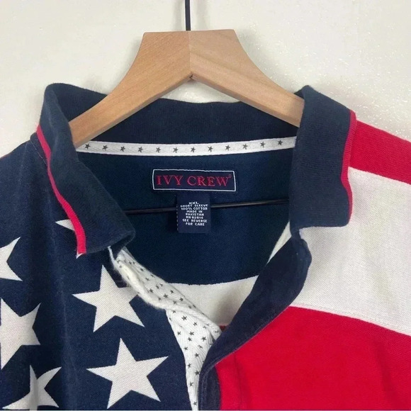 Crown & Ivy Patriotic Flag Polo - Picture 4 of 7